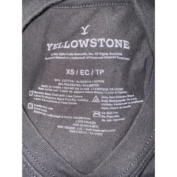 Yellowstone Dutton Ranch Montana Graphic Tee XS Soft Black T Shirt T-Shirt Merch - Picture 4 of 6